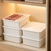 Household underwear and socks storage box, plastic cosmetics organization box, storage box for underwear, bras and undergarments compartments details Picture